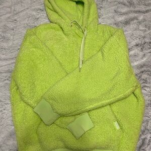 UGG Neon Yellow Fuzzy sweatshirt